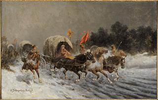 Gold transportation in the taiga
