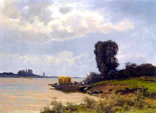 A Ferry in a Summer Landscape