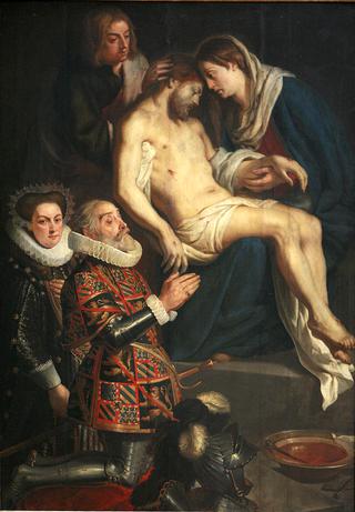 Pietà with Portraits of Henry van Dondelberghe and wife