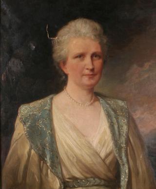 Portrait of a lady in evening dress