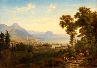 Bay of Naples with a View of Mount Vesuvius