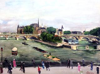 The Pont Neuf and the Ile de la Cite, Paris