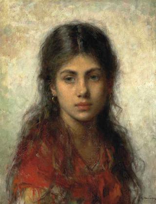 Girl with a Red Shawl
