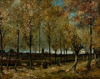 Lane with Poplars with a View of Nuenen