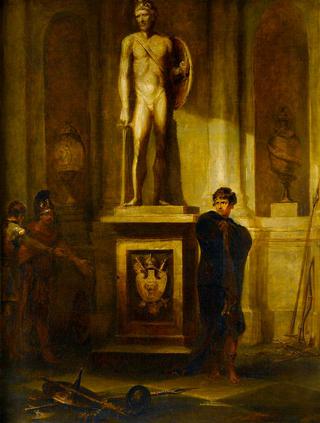 A Scene in Coriolanus, with a Portrait of the Late J. P. Kemble as Coriolanus