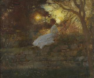 Portrait of  Florence Munnings at Sunset