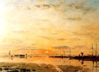 Le Havre, Sunset at Low Tide