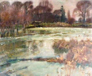 River Scene, Boxted Mill