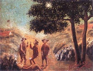 Three Figures in a Landscape