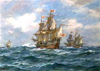1577年12月13日，“金后盾”号启航另一项伟大的事业