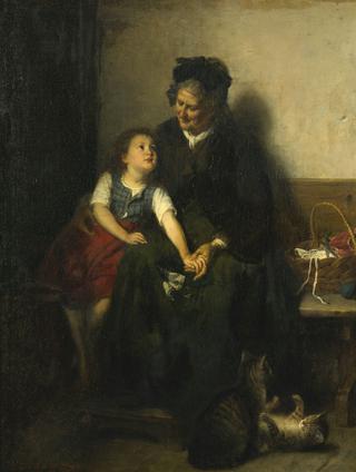 With Grandma and Her Cats