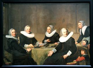 Group portrait of the regentesses of the Heilige Geesthuis in Haarlem