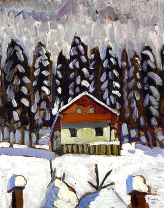 Cabin in the Snow at Kochel