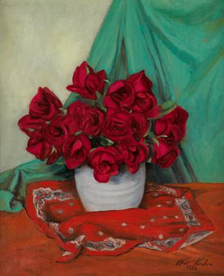 Still Life with Red Roses