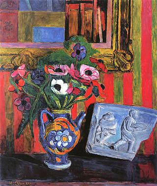 Still Life with Relief in front of a Mirror