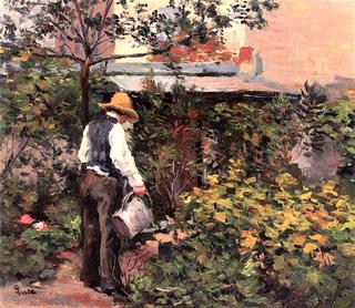 Père Bail in His Garden at Bois-le-Roi