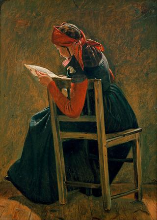 Study: A Young Girl from Salling Reading