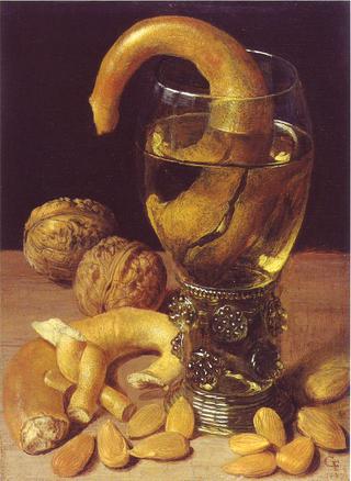 Still life with Pretzels, Nuts and Almonds