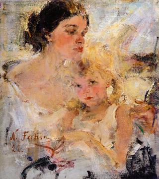 The Artist's Wife and Daughter
