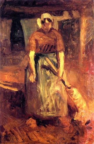 Study of Woman Sweeping