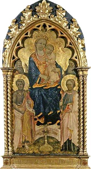 Virgin and Child with Saint John the Baptist, Saint James, Saint Andrew and Possibly Saint Anthony A
