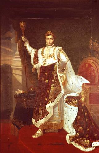 拿破仑一世身着加冕礼长袍的肖像