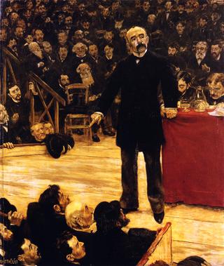 乔治·克莱门索在费尔南多马戏团发表演讲