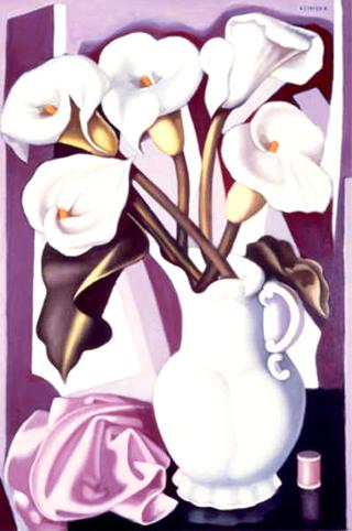 Vase with Calla Lilies