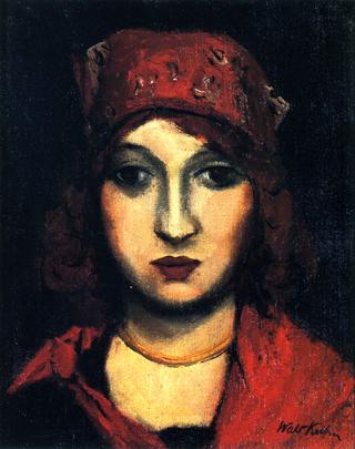 Portrait of a Woman with a Red Kerchief