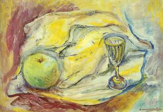 Still Life with an Apple and Glass