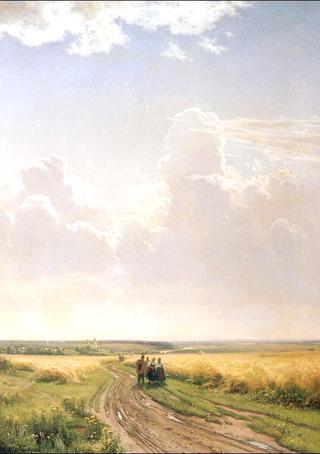 Noon, view near Moscow