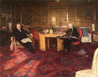 Lord and Lady Strafford in Their Library