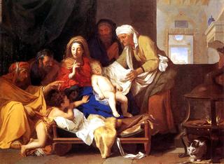 Holy Family with the Adoration of the Child