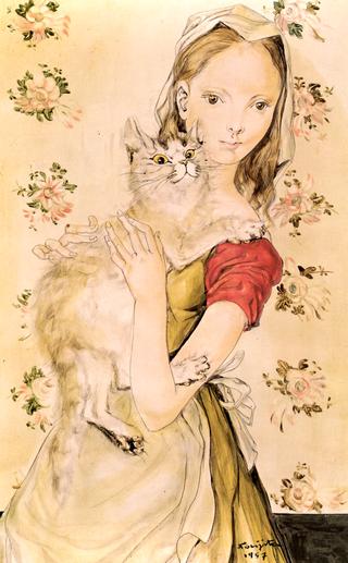 Girl with a White Cat