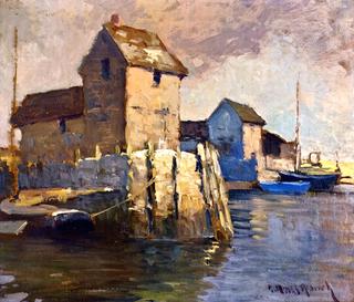 Maine Harbor Scene