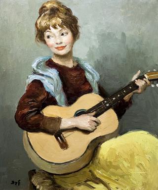 Girl with Guitar