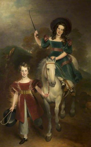 乔治·哈里，格罗比的格雷勋爵和他的妹妹玛格丽特·亨丽埃塔·玛丽亚·格雷夫人