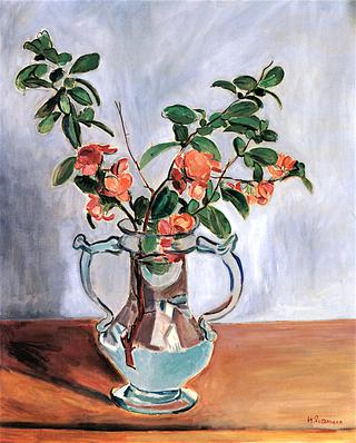 Pink Camellia in a Glass Vase