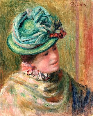 Jeanne Baudot in a Green Hat (study)