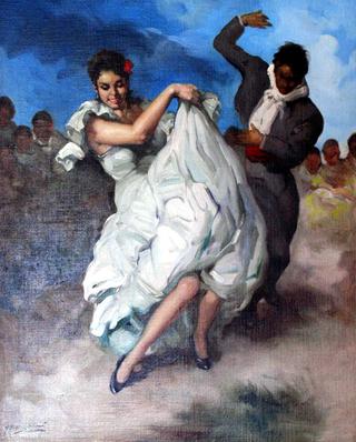Dos bailaores flamenco