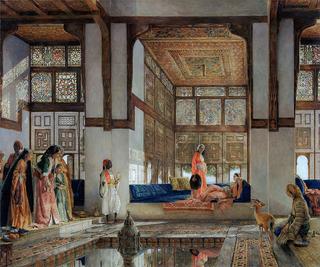 A Lady Receiving Visitors