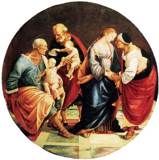 The Holy Family with Zacharias, Elisabeth and John the Baptist