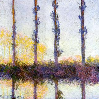 Four Poplars on the Banks of the Epte River
