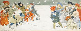 Children Snowballing