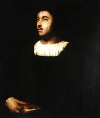 A Venetian Gentleman at Hampton Court (after Titian)