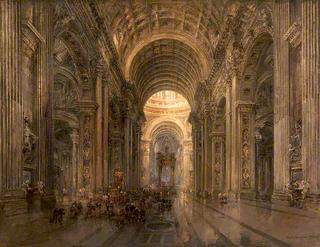 Interior of St Peter's, Rome