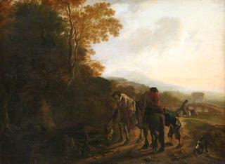 Landscape with Mounted Figures