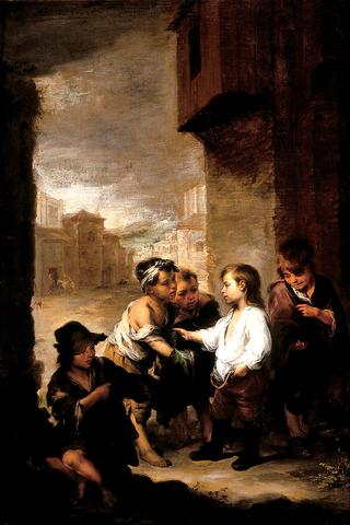 维拉纽瓦的圣托马斯将他的衣服分给乞丐