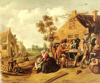 Peasants near a Tavern