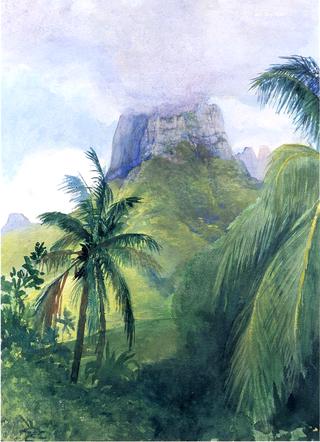 The Peak of Maua Roa, Noon, Island of Moorea, Society Islands, Uponuhu